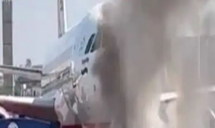 एयर इंडिया की फ्लाइट अचानक लगी आग, बड़ा हादसा टला