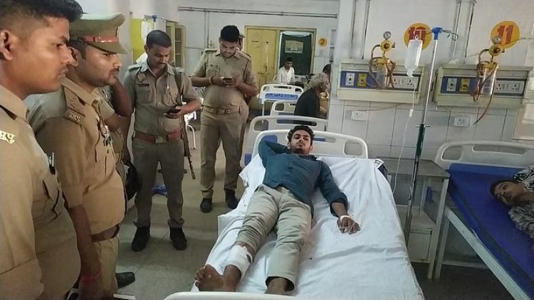आजमगढ़ एनकाउंटर: मुठभेड़ में शातिर अपराधी अम्माद घायल, फिल्मी ड्रामा के बाद हुआ गिरफ्तार